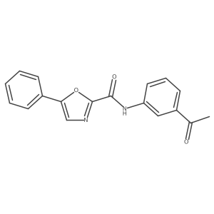 N-(3-acetylphenyl)-5-phenyloxazole-2-carboxamide Structure