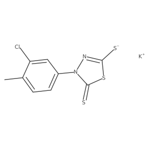 Potassium 4-(3-chloro-4-methylphenyl)-5-thioxo-4,5-dihydro-1,3,4-thiadiazole-2-thiolate Structure