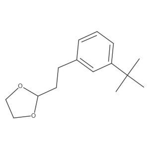 2-[2-(3-Tert-butylphenyl)ethyl]-1,3-dioxolane结构式