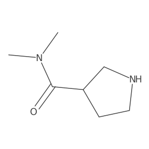 (3S)-N,N-dimethylpyrrolidine-3-carboxamide Structure