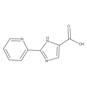 1H-Imidazole-5-carboxylicacid,2-(2-pyridinyl)-结构式