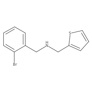 [(2-Bromophenyl)methyl](thiophen-2-ylmethyl)amine Structure