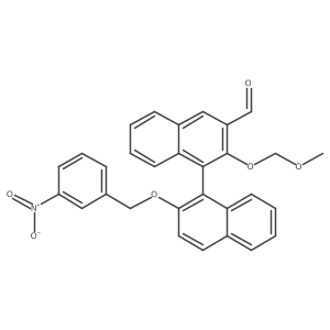 (1S)-2-(Methoxymethoxy)-2a(2)-[(3-nitrophenyl)methoxy][1,1a(2)-binaphthalene]-3-carboxaldehyde结构式