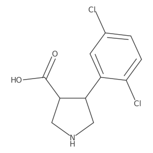 4-(2,5-Dichlorophenyl)pyrrolidine-3-carboxylic acid Structure