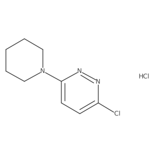 3-Chloro-6-(piperidin-1-yl)pyridazine hydrochloride Structure