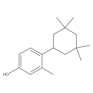 3-Methyl-4-(3,3,5,5-tetramethylcyclohexyl)phenol结构式