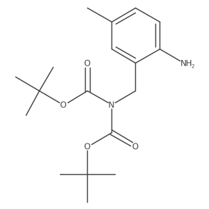 tert-butyl N-[(2-amino-5-methylphenyl)methyl]-N-[(2-methylpropan-2-yl)oxycarbonyl]carbamate Structure