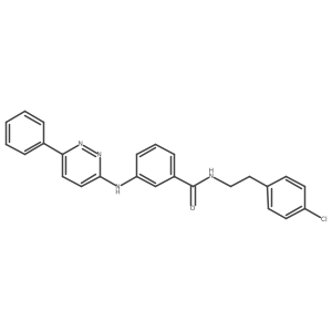 N-[2-(4-chlorophenyl)ethyl]-3-[(6-phenylpyridazin-3-yl)amino]benzamide Structure