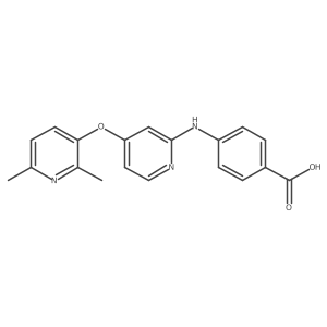 4-[[4-[(2,6-Dimethyl-3-pyridinyl)oxy]-2-pyridinyl]amino]benzoic acid Structure