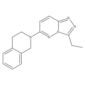 2-(3-Ethyl[1,2,4]triazolo[4,3-b]pyridazin-6-yl)-1,2,3,4-tetrahydroisoquinoline Structure