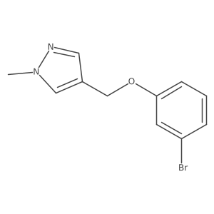 4-[(3-bromophenoxy)methyl]-1-methyl-1H-pyrazole Structure