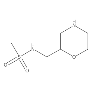 N-(morpholin-2-ylmethyl)methanesulfonamide结构式