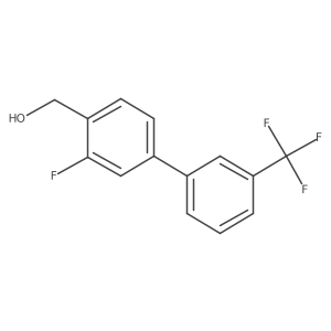3-Fluoro-3'-(trifluoromethyl)biphenyl-4-methanol结构式