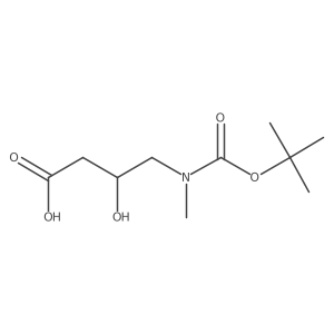 4-{[(Tert-butoxy)carbonyl](methyl)amino}-3-hydroxybutanoic acid Structure