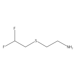 2-[(2,2-Difluoroethyl)sulfanyl]ethan-1-amine结构式
