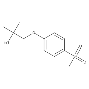 2-Methyl-1-(4-(methylsulfonyl)phenoxy)propan-2-ol Structure