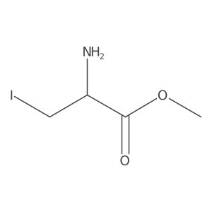 methyl (2R)-2-amino-3-iodopropanoate结构式