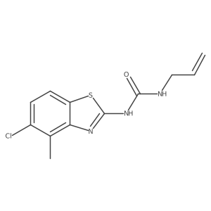 1-Allyl-3-(5-chloro-4-methylbenzo[d]thiazol-2-yl)urea结构式