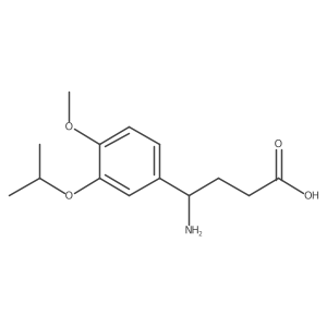 (I(3)R)-I(3)-Amino-4-methoxy-3-(1-methylethoxy)benzenebutanoic acid Structure