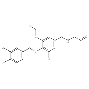 3-Bromo-4-[(3,4-dichlorophenyl)methoxy]-5-ethoxy-N-2-propen-1-ylbenzenemethanamine Structure