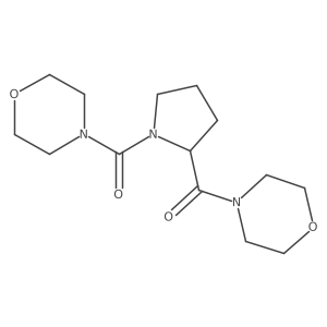 Methanone, 4-morpholinyl[(2S)-1-(4-morpholinylcarbonyl)-2-pyrrolidinyl]- Structure