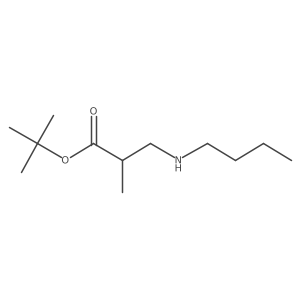 Tert-butyl 3-(butylamino)-2-methylpropanoate结构式