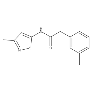 N-(3-methyl-1,2-thiazol-5-yl)-2-(3-methylphenyl)acetamide结构式
