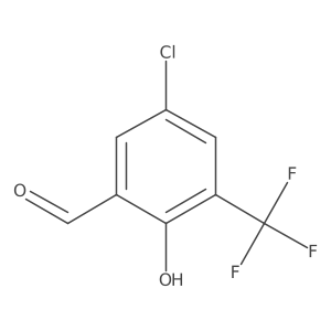 5-Chloro-2-hydroxy-3-trifluoromethylbenzaldehyde Structure