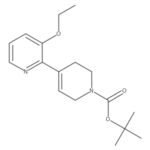 tert-butyl 4-(3-ethoxypyridin-2-yl)-3,6-dihydro-2H-pyridine-1-carboxylate Structure