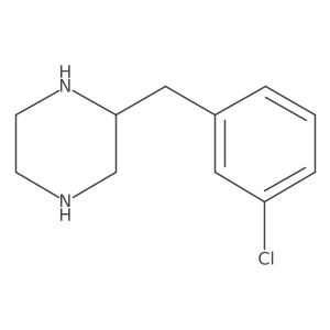 (R)-2-(3-Chlorobenzyl)piperazine Structure