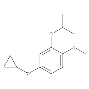 4-Cyclopropoxy-2-isopropoxy-N-methylaniline结构式