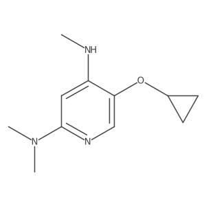 5-Cyclopropoxy-N2,N2,N4-trimethylpyridine-2,4-diamine Structure