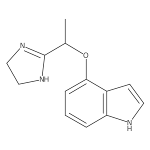 4-[1-(4,5-dihydro-1H-imidazol-2-yl)ethoxy]-1H-indole结构式