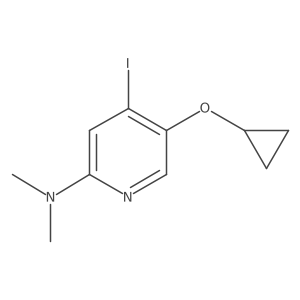 5-Cyclopropoxy-4-iodo-N,N-dimethylpyridin-2-amine结构式
