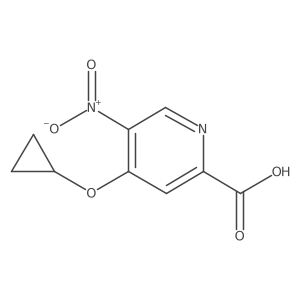 4-Cyclopropoxy-5-nitropicolinic acid结构式