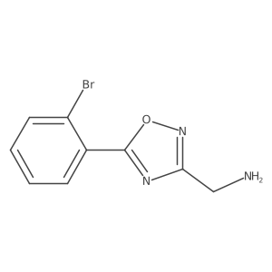 [5-(2-Bromophenyl)-1,2,4-oxadiazol-3-yl]methanamine结构式