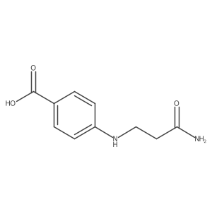 4-[(2-Carbamoylethyl)amino]benzoic acid Structure