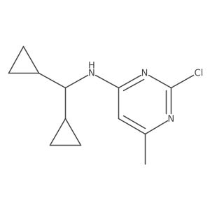 4-Pyrimidinamine, 2-chloro-N-(dicyclopropylmethyl)-6-methyl-结构式