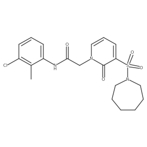2-(3-(azepan-1-ylsulfonyl)-2-oxopyridin-1(2H)-yl)-N-(3-chloro-2-methylphenyl)acetamide Structure
