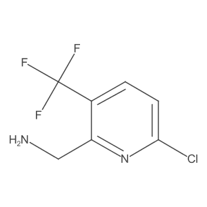 (6-Chloro-3-(trifluoromethyl)pyridin-2-yl)methanamine结构式