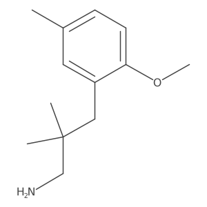 3-(2-Methoxy-5-methylphenyl)-2,2-dimethylpropan-1-amine Structure