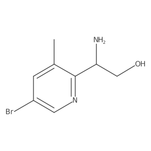 2-Amino-2-(5-bromo-3-methylpyridin-2-yl)ethanol Structure