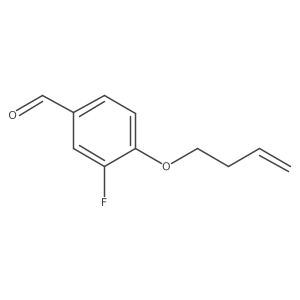 4-(But-3-en-1-yloxy)-3-fluorobenzaldehyde Structure