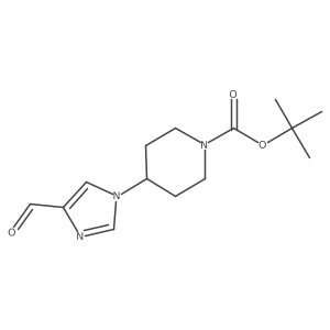 tert-butyl 4-(4-formyl-1H-imidazol-1-yl)piperidine-1-carboxylate Structure