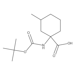 1-{[(Tert-butoxy)carbonyl]amino}-3-methylcyclohexane-1-carboxylic acid Structure
