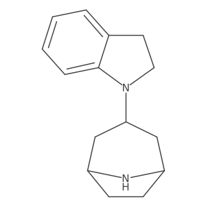 1-{8-azabicyclo[3.2.1]octan-3-yl}-2,3-dihydro-1H-indole Structure