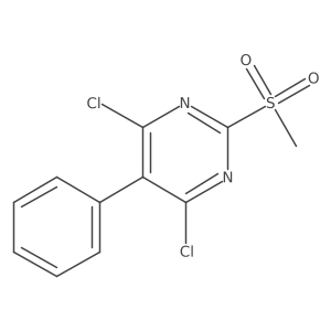 4,6-Dichloro-2-(methylsulfonyl)-5-phenylpyrimidine Structure