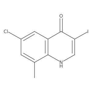 6-Chloro-3-iodo-8-methylquinolin-4(1H)-one Structure