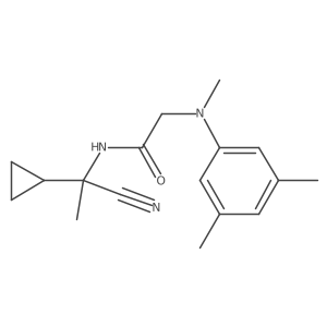 N-(1-cyano-1-cyclopropylethyl)-2-[(3,5-dimethylphenyl)(methyl)amino]acetamide Structure