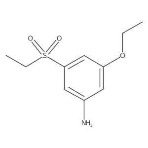 3-Ethoxy-5-ethylsulfonylaniline Structure